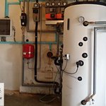 Tepelné čerpadlo a solární systém pro vytápění a ohřev vody na Opavsku.